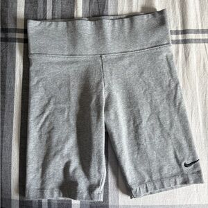 Nike Women's Heather Gray Bike Shorts
